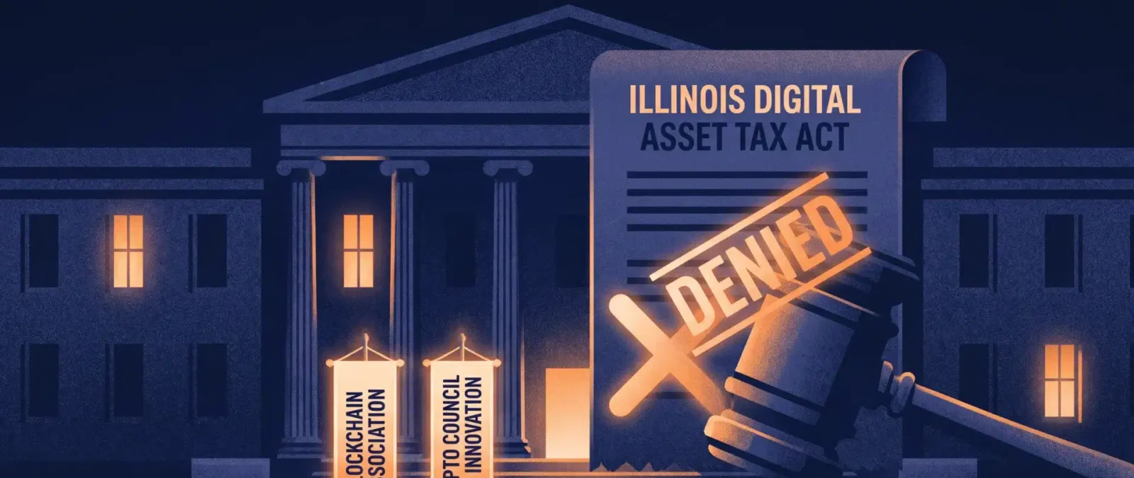Blockchain Association ve CCI, Illinois’in dijital varlık vergisi yasasına dava açtı